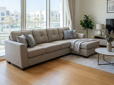 L-Shape Corner Sofa 6-Seater - Royal Model - Like New
