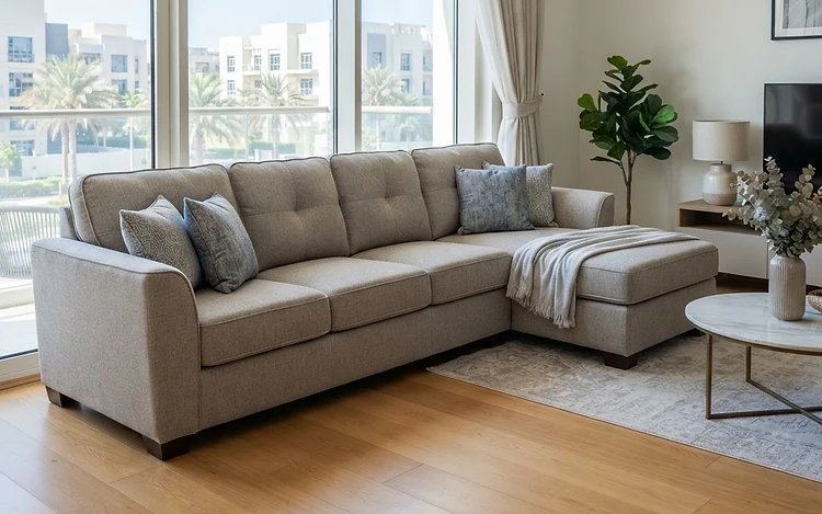 L-Shape Corner Sofa 6-Seater - Royal Model - Like New