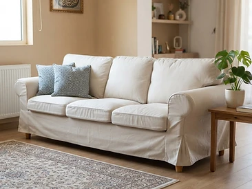 IKEA Ektorp 3-Seater + Cushions - Steam Cleaned