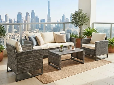 Outdoor Rattan Sofa Set 5-Seater - Weather Proof