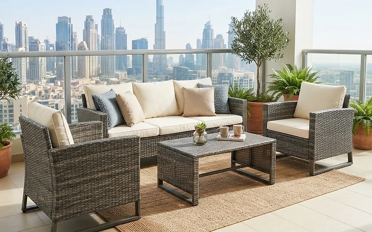Outdoor Rattan Sofa Set 5-Seater - Weather Proof
