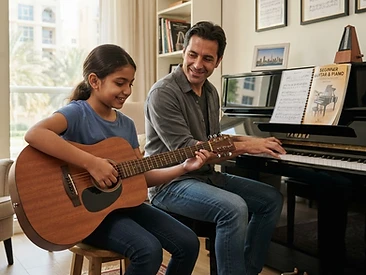 Guitar and Piano Lessons - Home or Online - All Ages