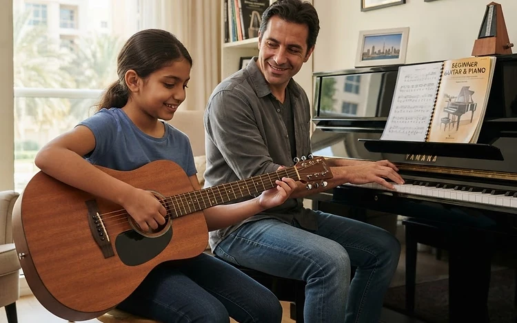 Guitar and Piano Lessons - Home or Online - All Ages