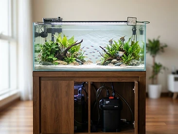 4ft Aquarium + Stand + Canister Filter - Complete Setup