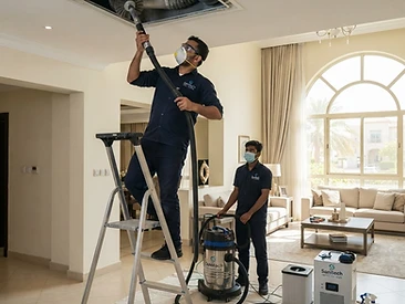 AC Duct Cleaning + Sanitization - Villa Package