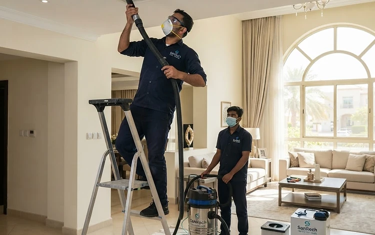 AC Duct Cleaning + Sanitization - Villa Package