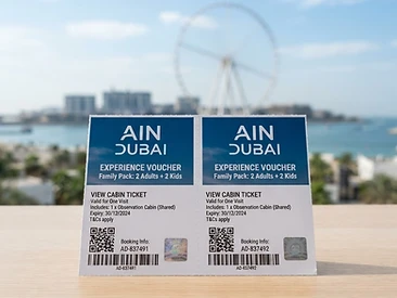 Ain Dubai Experience Vouchers - 2 Adults + 2 Kids