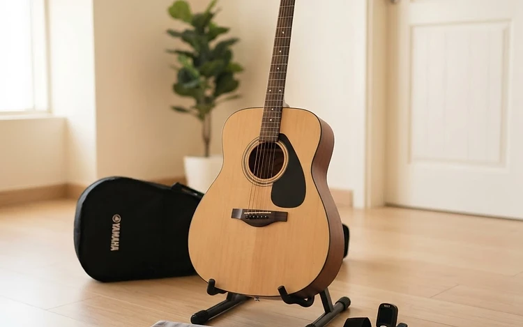 Yamaha F310 Acoustic - Beginners Bundle - Capo and Picks