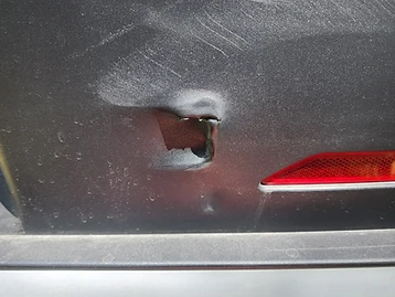 Rear Bumper Puncture Repair
