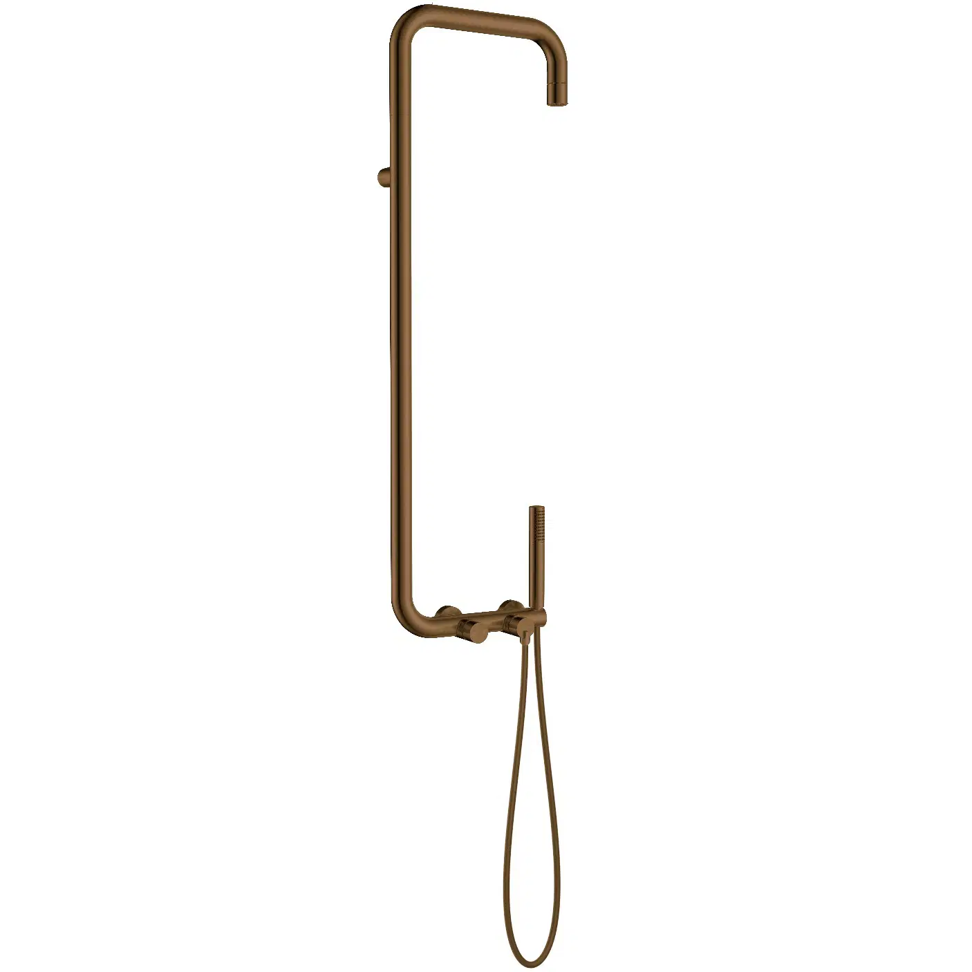 Deante Silia shower system, bronze