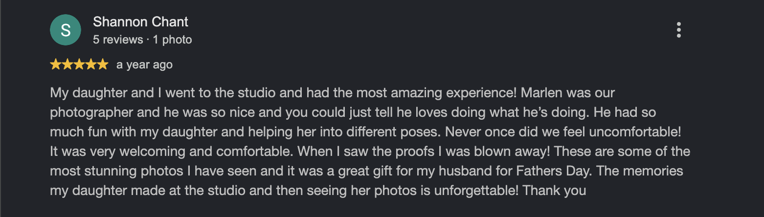 Client review 2