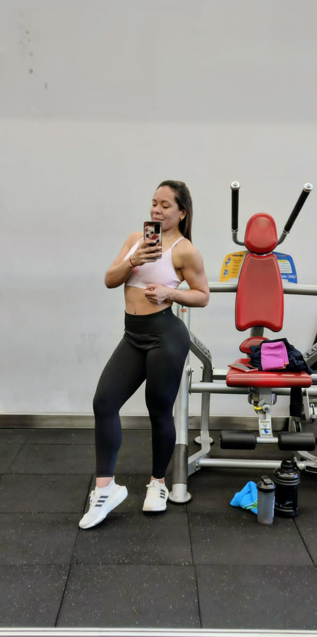 Andrea Villa en sesión de entrenamiento