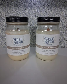Free Reign Farm Wood Wick Candles