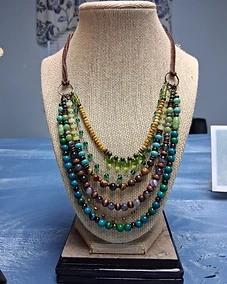 Multi-Strand Beaded Necklace