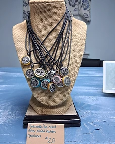 Double-Sided Button Necklaces