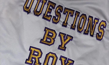 Questions By Roy embroidered jersey detail