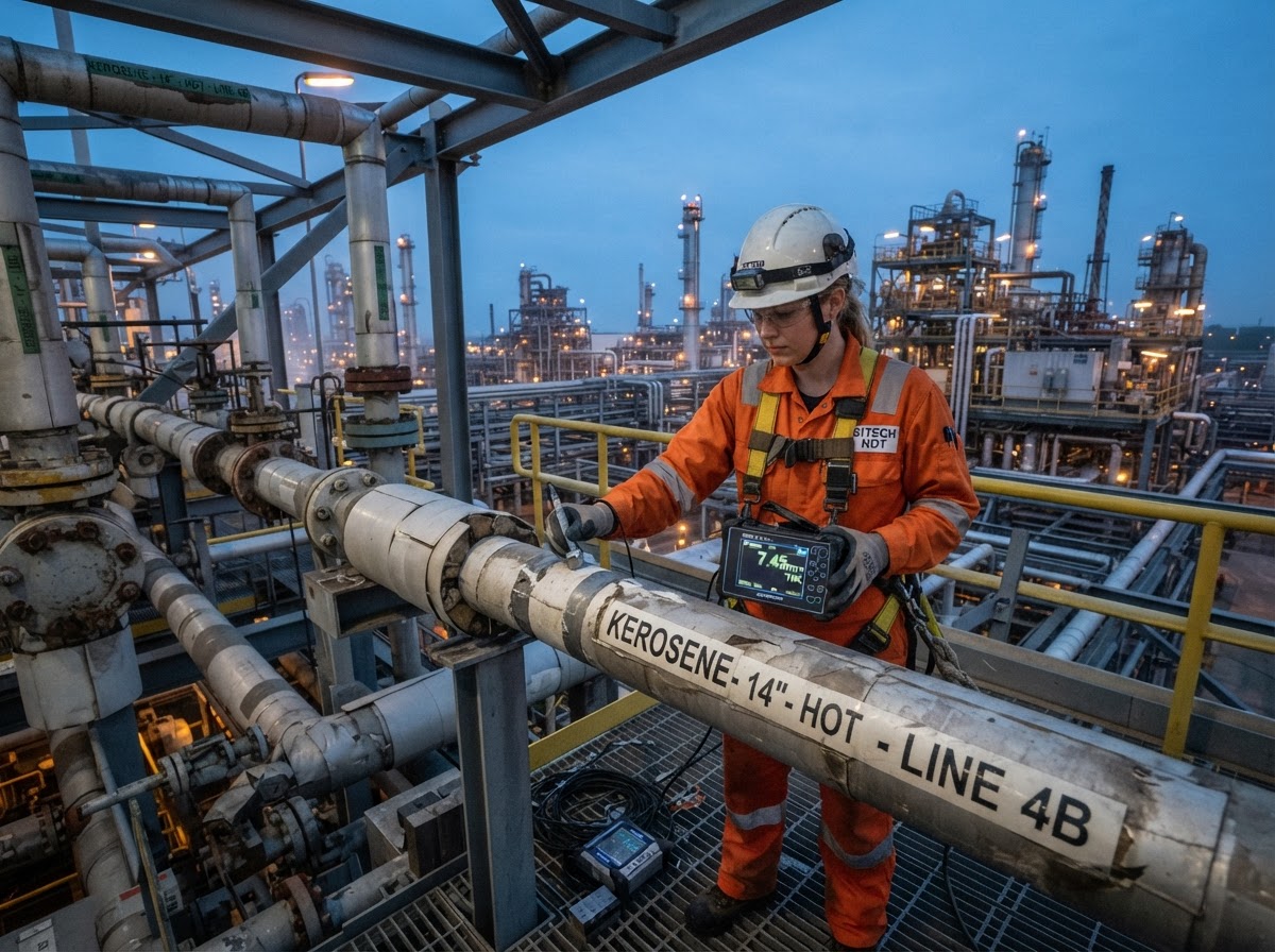 NDT Inspection of a Kerosene Piping System