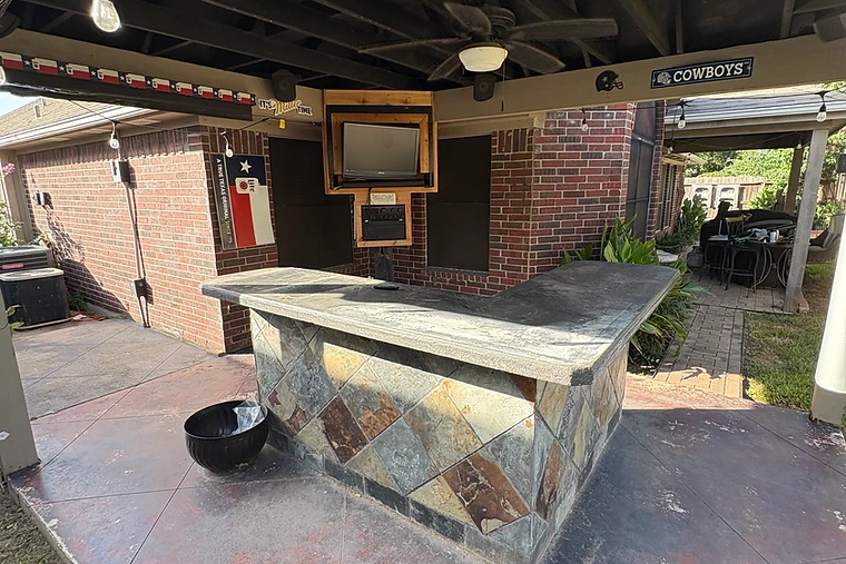 Before: A recent Bluebonnet patio project