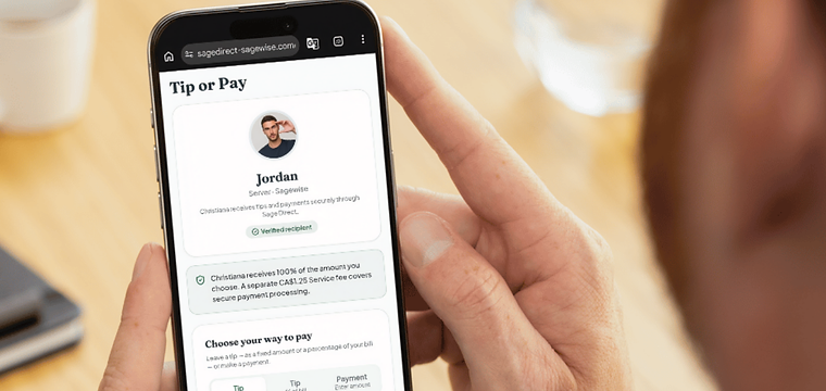 Sage Direct tipping experience
