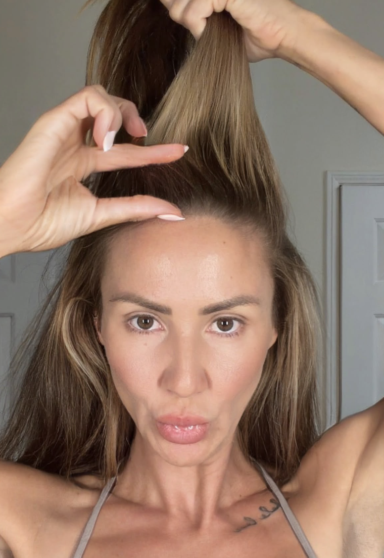 Karmel's hair regrowth in October