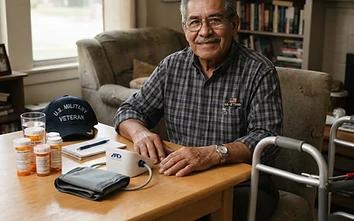 Home healthcare supplies and prescriptions arranged for a veteran