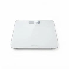 Modern digital weight scale on a clean surface