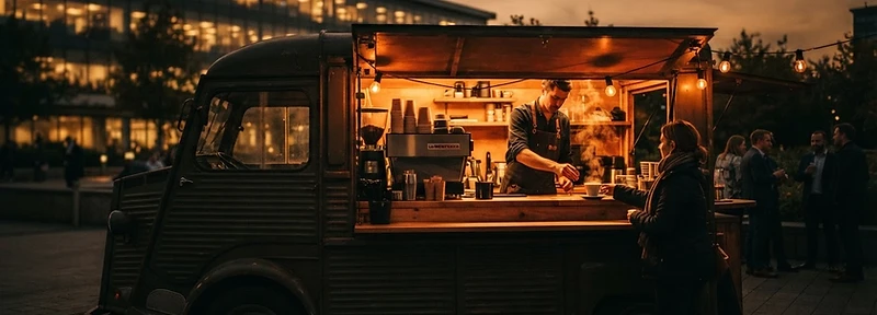 The Latte Llama mobile coffee van