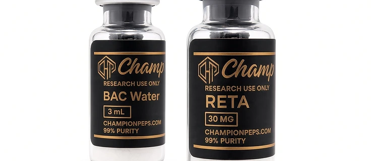 BAC water and 30mg peptide vial — reconstitution reference