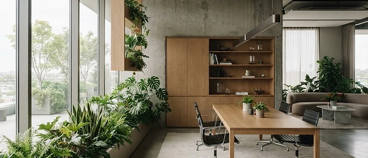 After transformation — a designed, calmer space