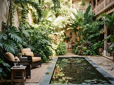 Courtyard Sanctuary - Hospitality project in Hyderabad