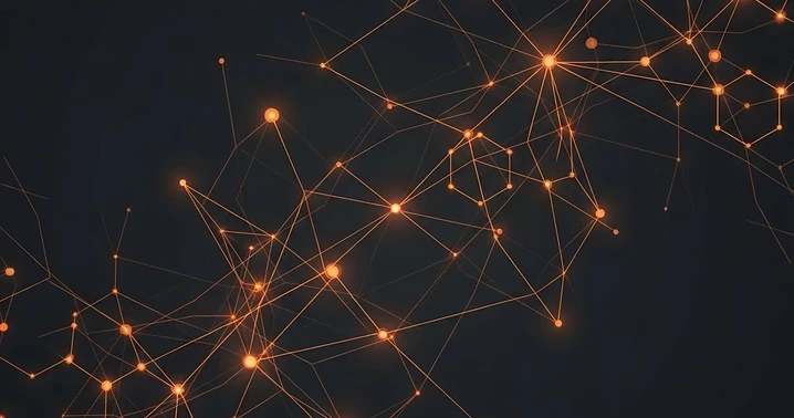 Abstract data network illustration