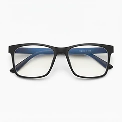 Black Rectangular Blue Light Blocking Glasses
