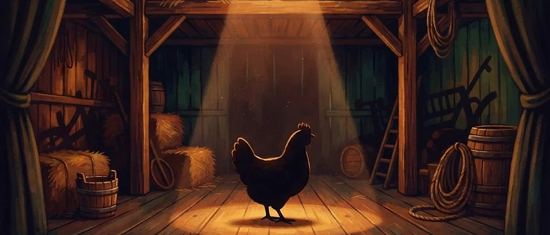 Das Huhn lügt