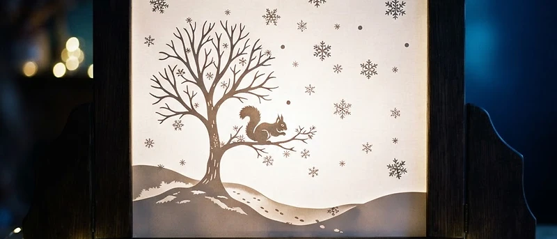 Herr Eichhorn und der erste Schnee