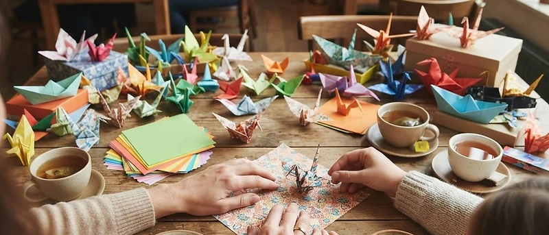 Die Kunst des Origami - Workshop mit Café-Atmosphäre