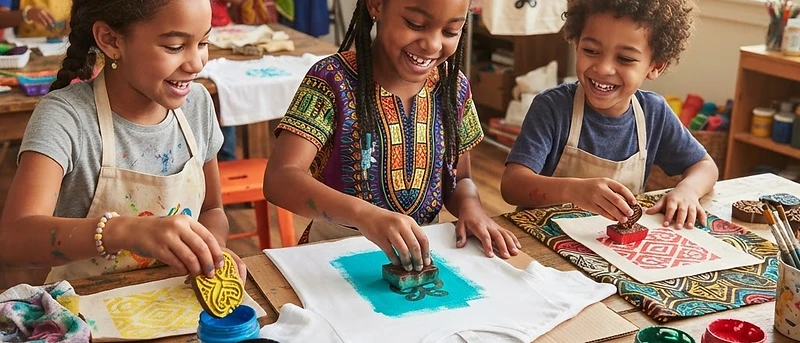 PEPP DEIN SHIRT AUF! - Stoffgestaltung mit Afrikanischen Symbolen