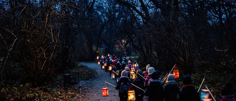 Laternenlauf im Tierpark Berlin