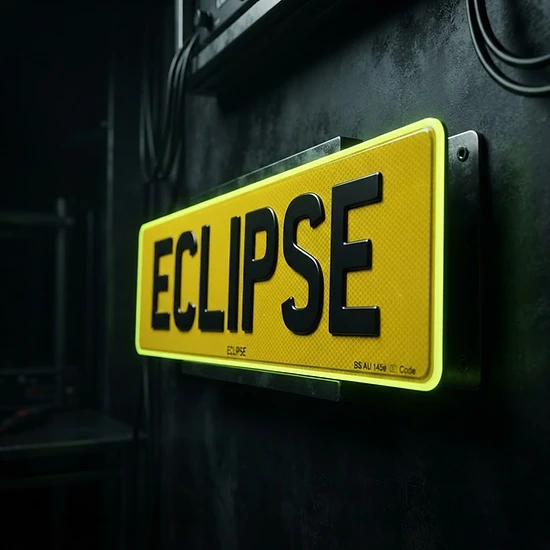 Eclipse number plate