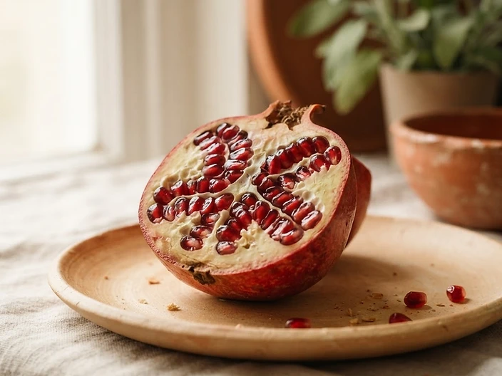 Open pomegranate