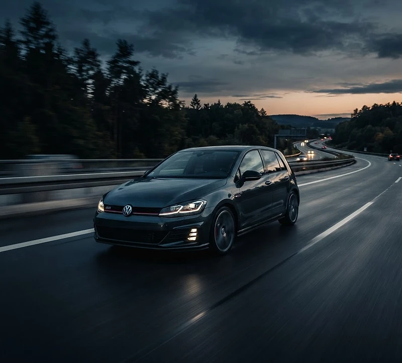 Volkswagen Golf 7 GTI Performance auf der Autobahn
