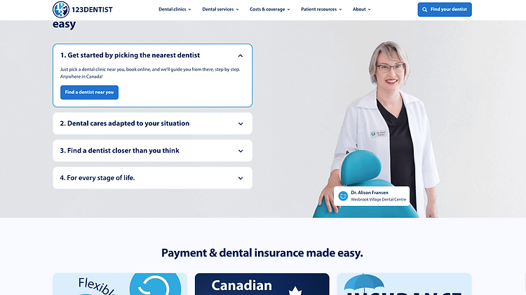 123Dentist — Dental Booking Website