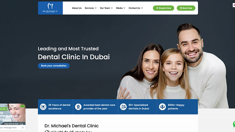 Michael's Dental Clinic — Dental Practice Website