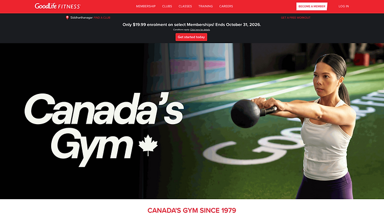 GoodLife Fitness — Health & Fitness Website