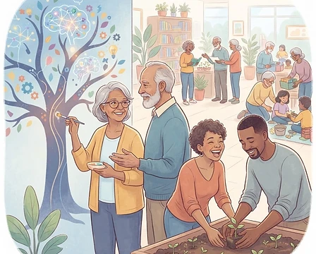 The Social Spark: How Volunteering Keeps Your Brain Vibrant and Sharp