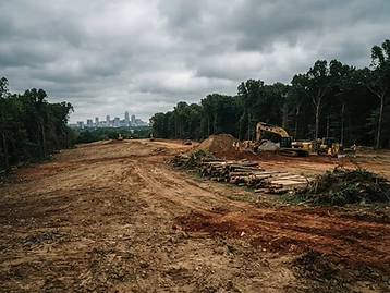 Land clearing in Charlotte NC
