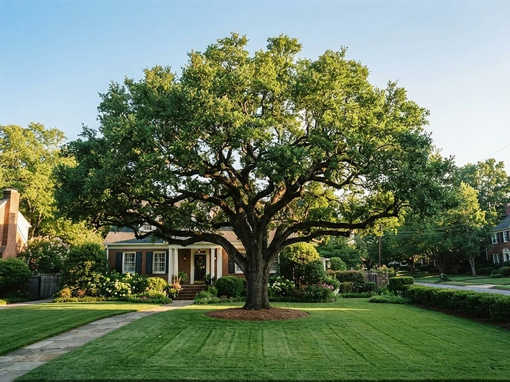 Tree trimming before and after - after