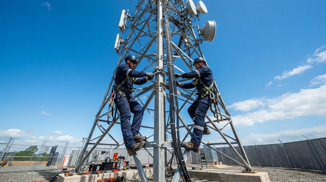 AVECS Corporation telecom cell site construction and antenna installation