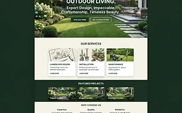 Landscaping website concept