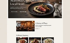 Restaurant website concept