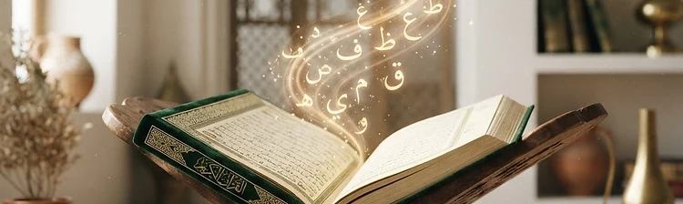 An Arabic calligraphy pen and inkwell resting on cream paper